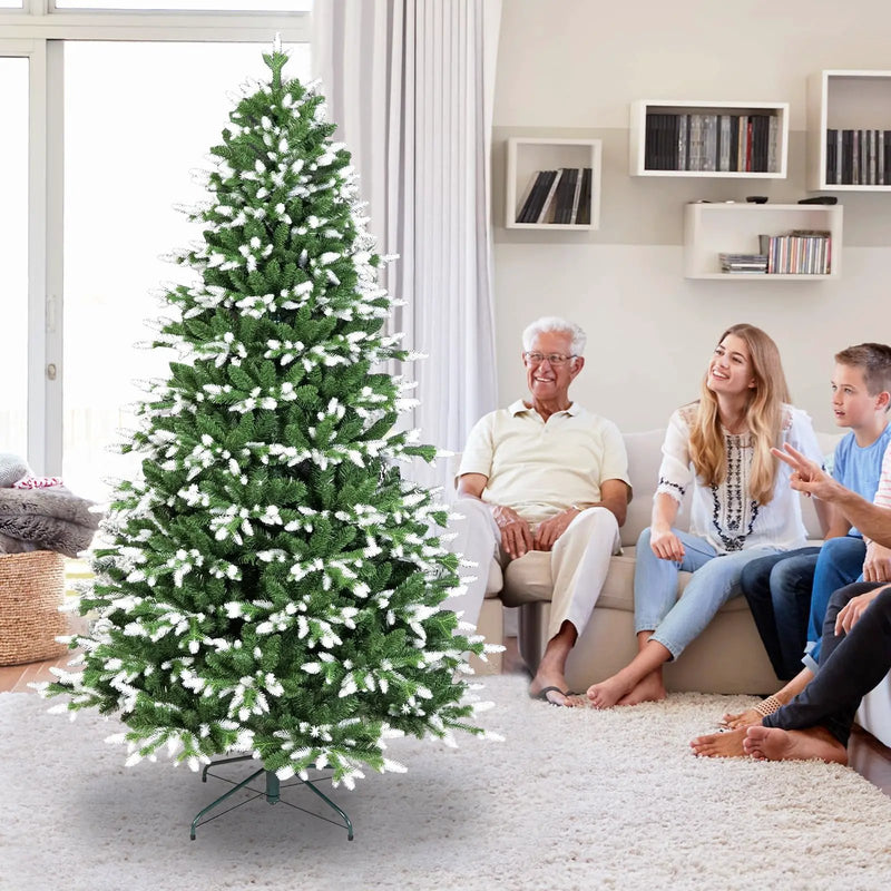 5FT Artificial Christmas Tree with White‑Tipped PE & PVC Mixed Tips by HouseOfZazla