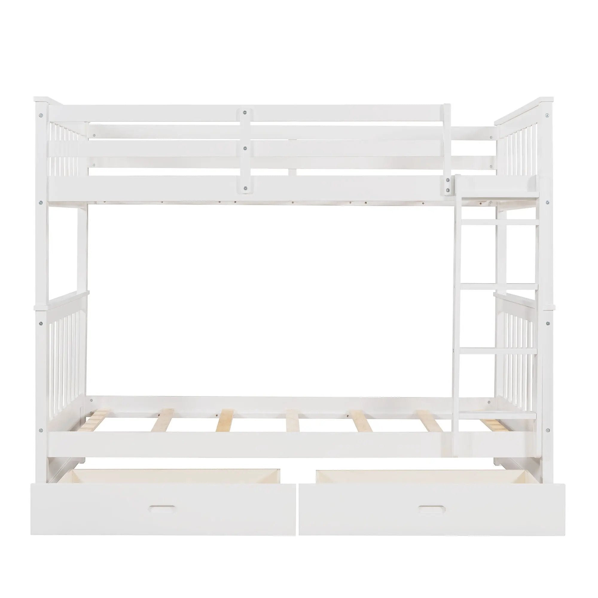 Bunk Bed With Ladders And 2 Storage Drawers by Unique Piece Furniture