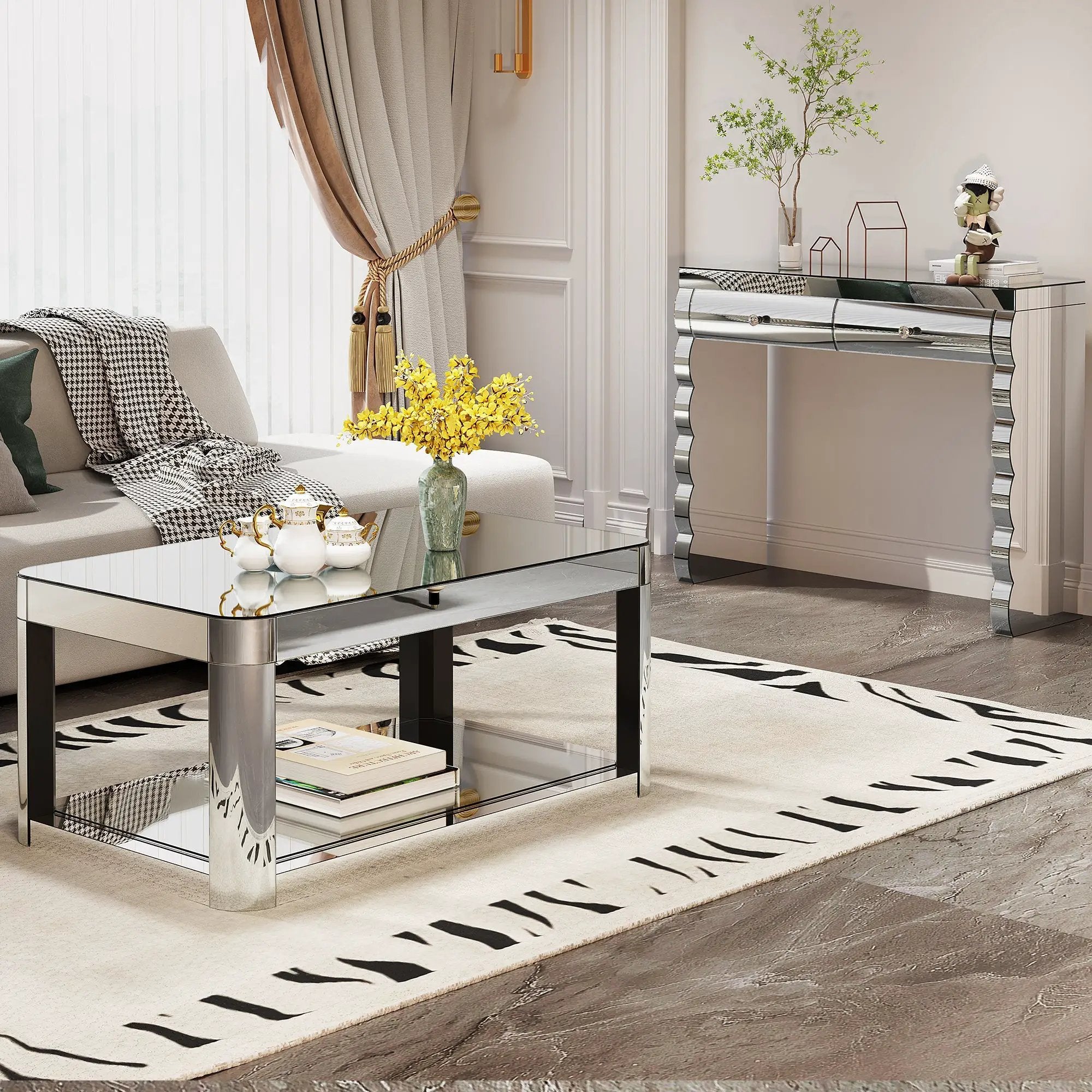 Mirror Console Table by HouseOfZazla
