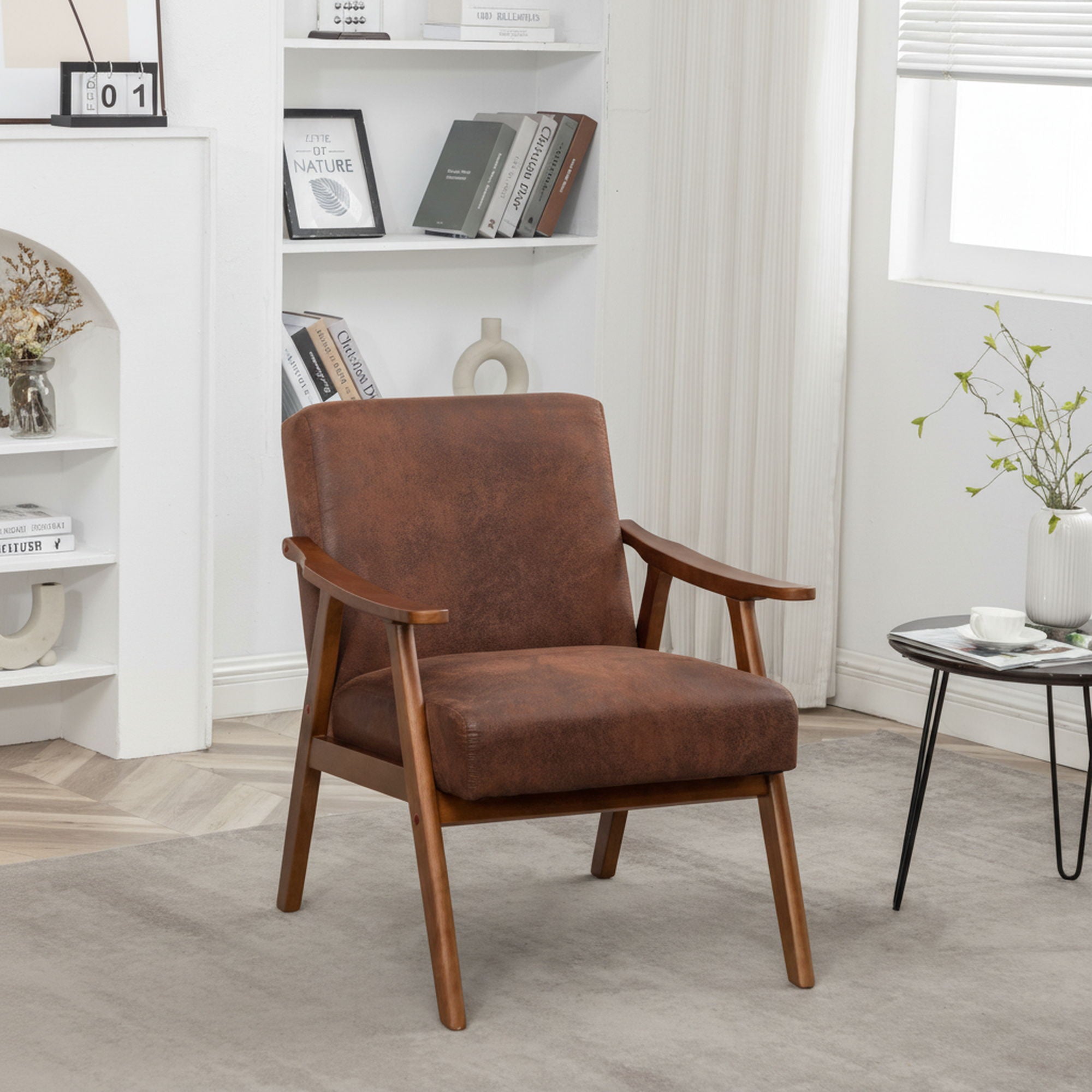 Accent Chair, Classic Mid Century Modern For Extra Seating by HouseOfZazla