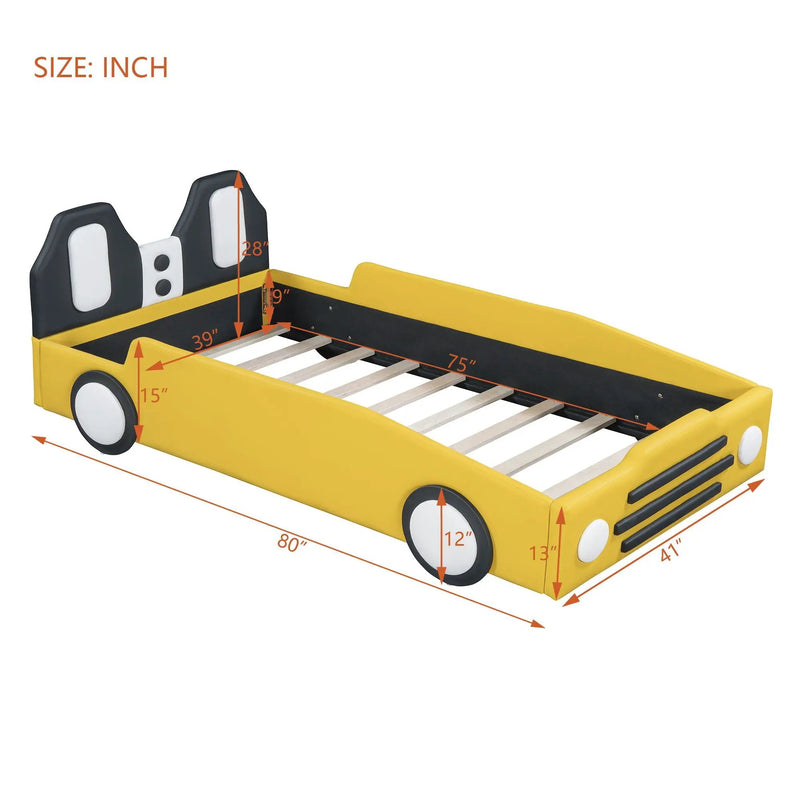 High Quality Race Car Shaped Platform Bed & Wheels by HouseOfZazla