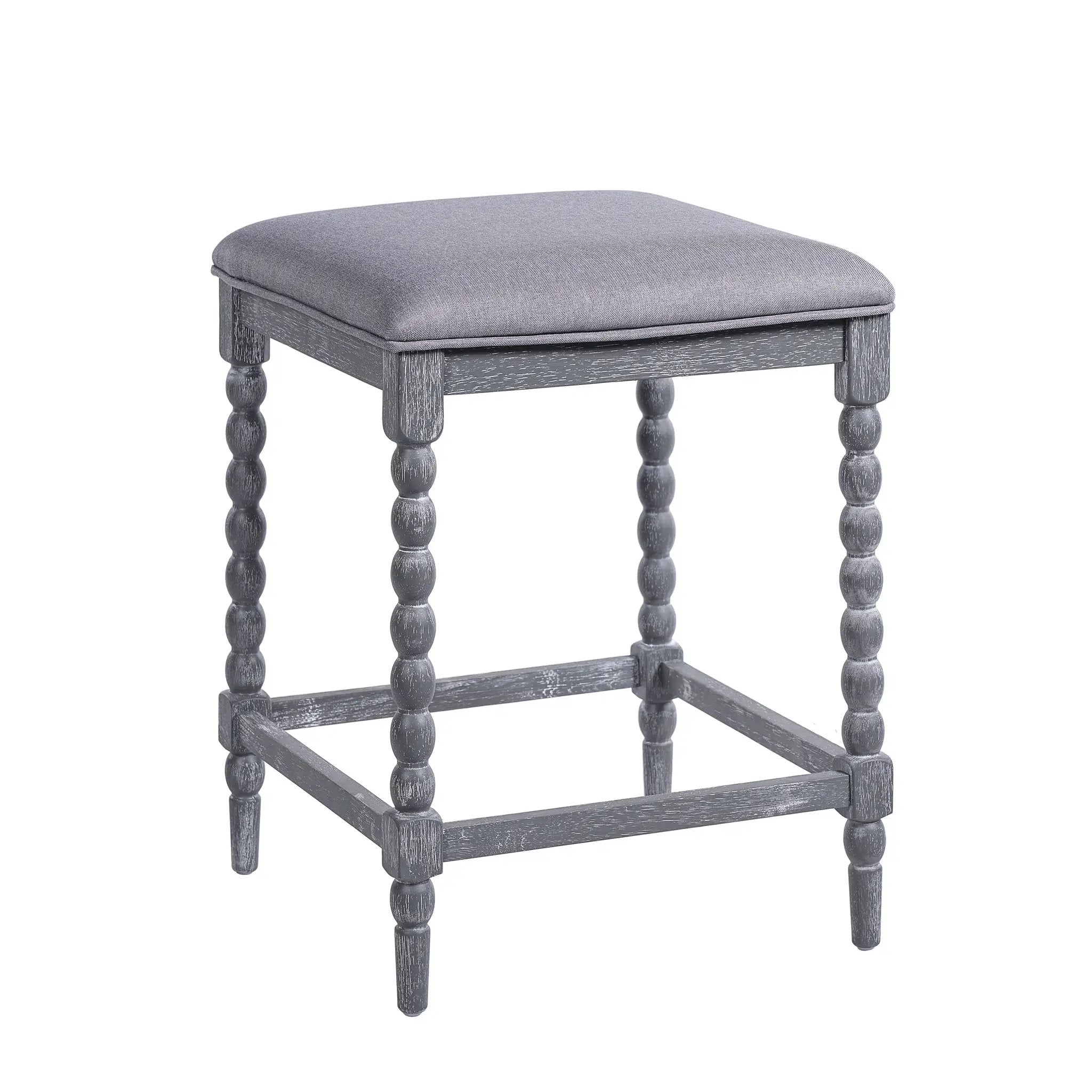 26" Counter Stools - Set of 2 with Upholstered Seat by HouseOfZazla