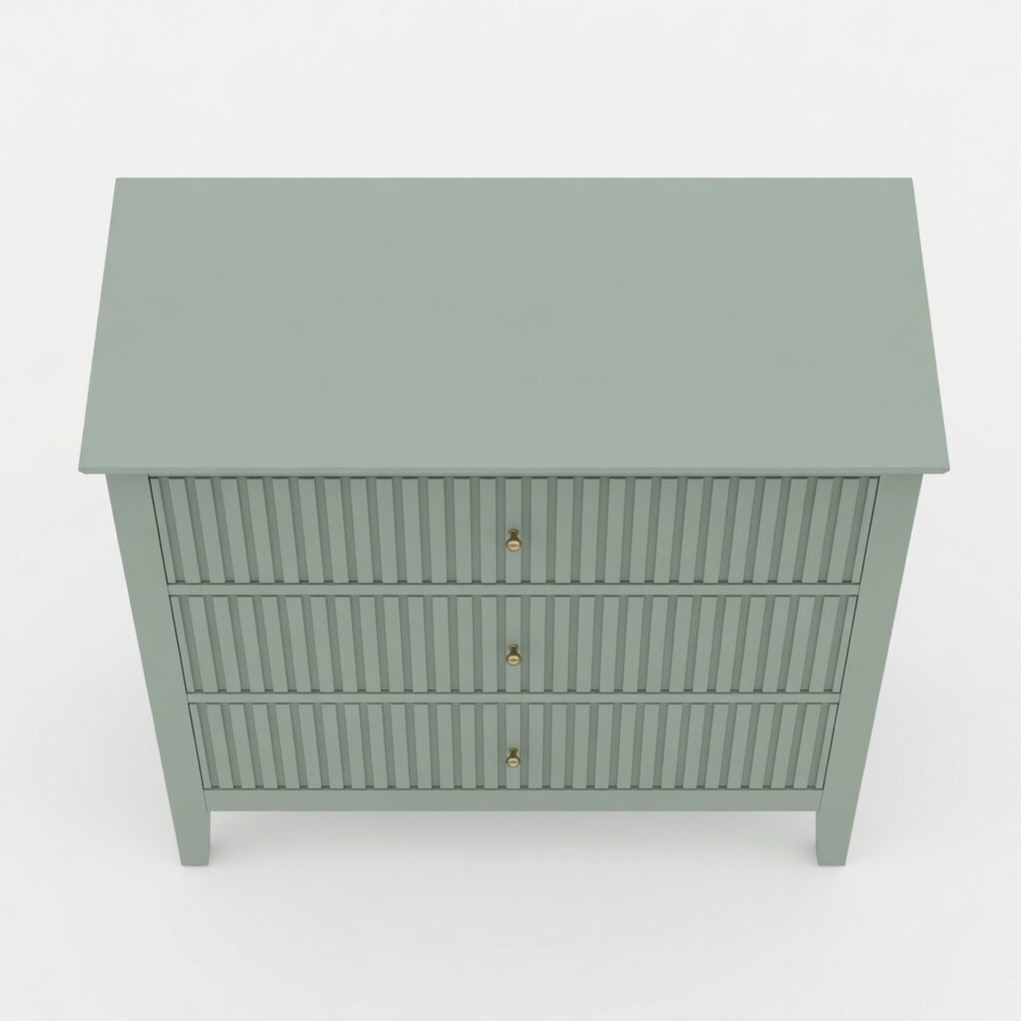 Fluted 3 Drawer Nightstand With Soft Close Slides by HouseOfZazla