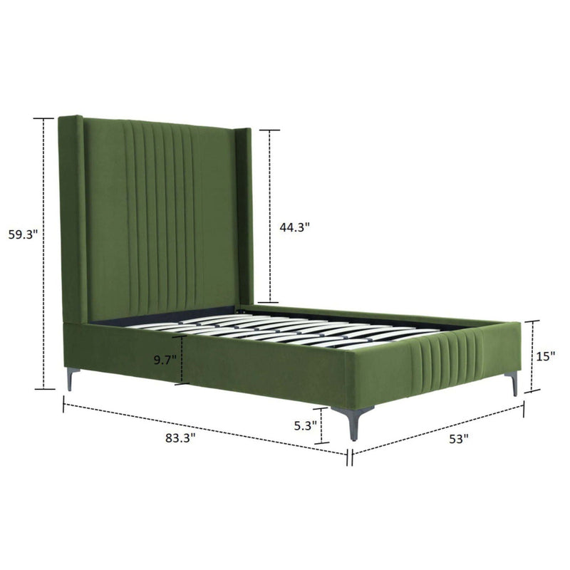 Promenade - Bed With Upholstered Headboard And Slats by HouseOfZazla