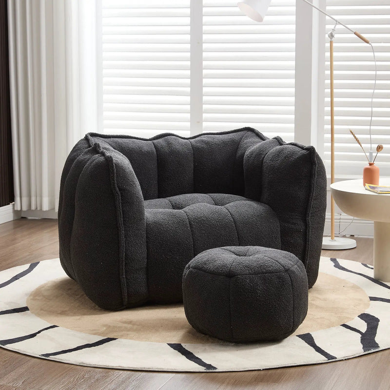 Soft Bean Bag Chair With High Resilient Foam by HouseOfZazla