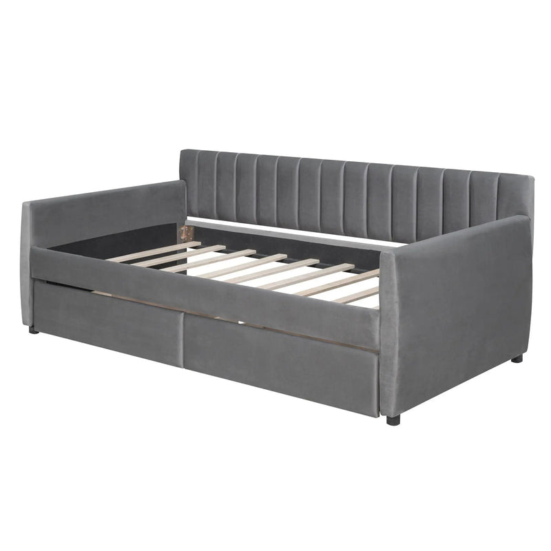 Upholstered Daybed With Slat Support by Unique Piece Furniture