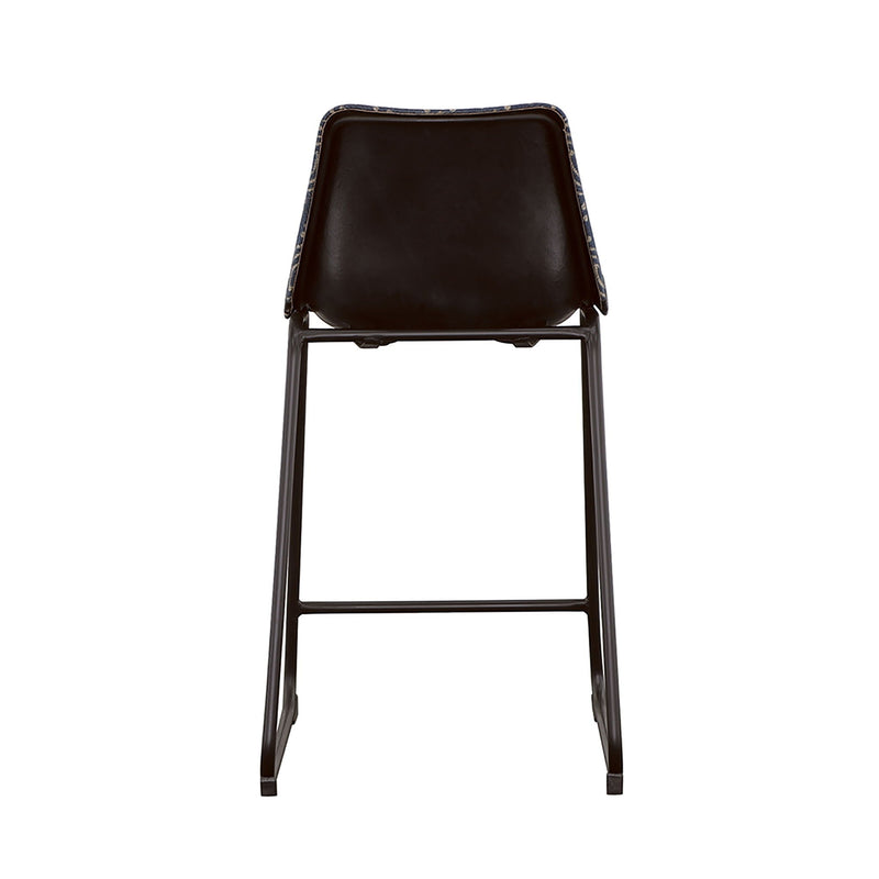 Claire - Canvas Upholstered Counter Chair (Set of 2) - Blue by HouseOfZazla