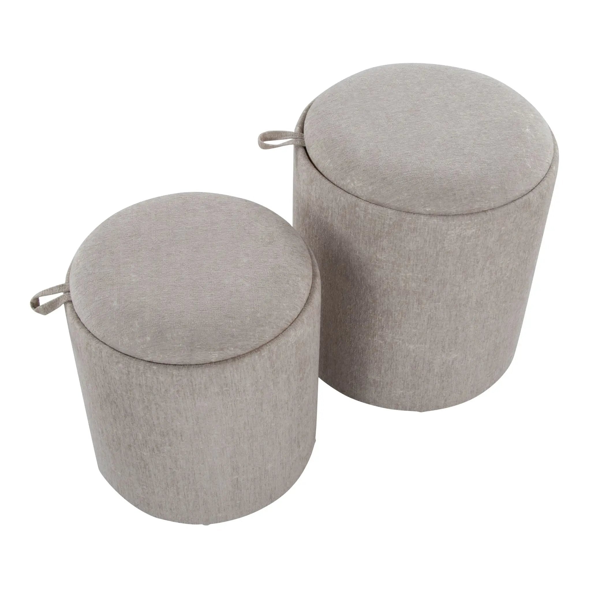 Tray - Contemporary Nesting Ottoman Set by Unique Piece Furniture