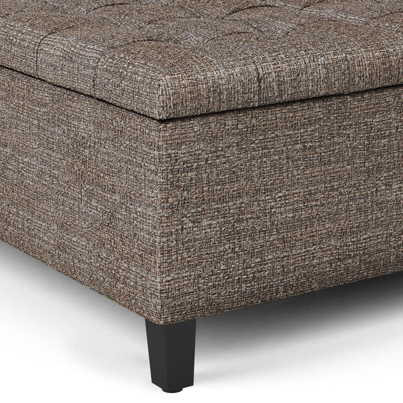 Harrison - Upholstered Coffee Table Storage Ottoman by HouseOfZazla