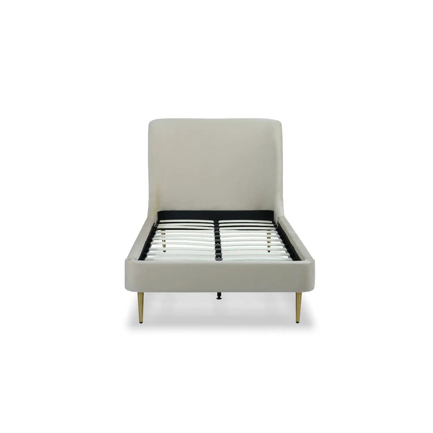 Mid-Century Modern Upholstered Bed With Curved Headboard by HouseOfZazla