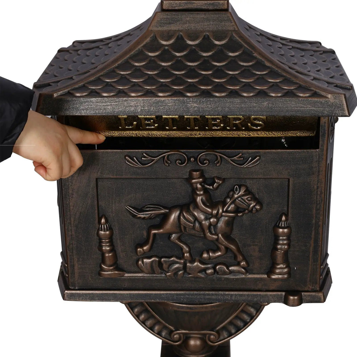Cast Aluminum Mail Box, Postal Box, Mailbox by HouseOfZazla