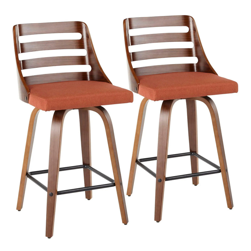 Trevi - Mid Century Modern Counter Stool (Set of 2) by Unique Piece Furniture