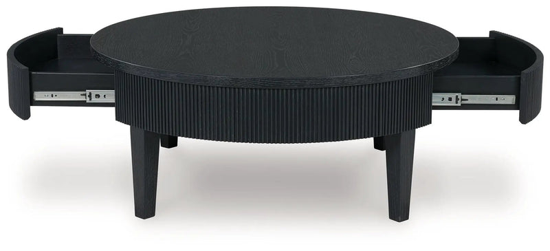 Marstream - Round Cocktail Table - Black by Unique Piece Furniture