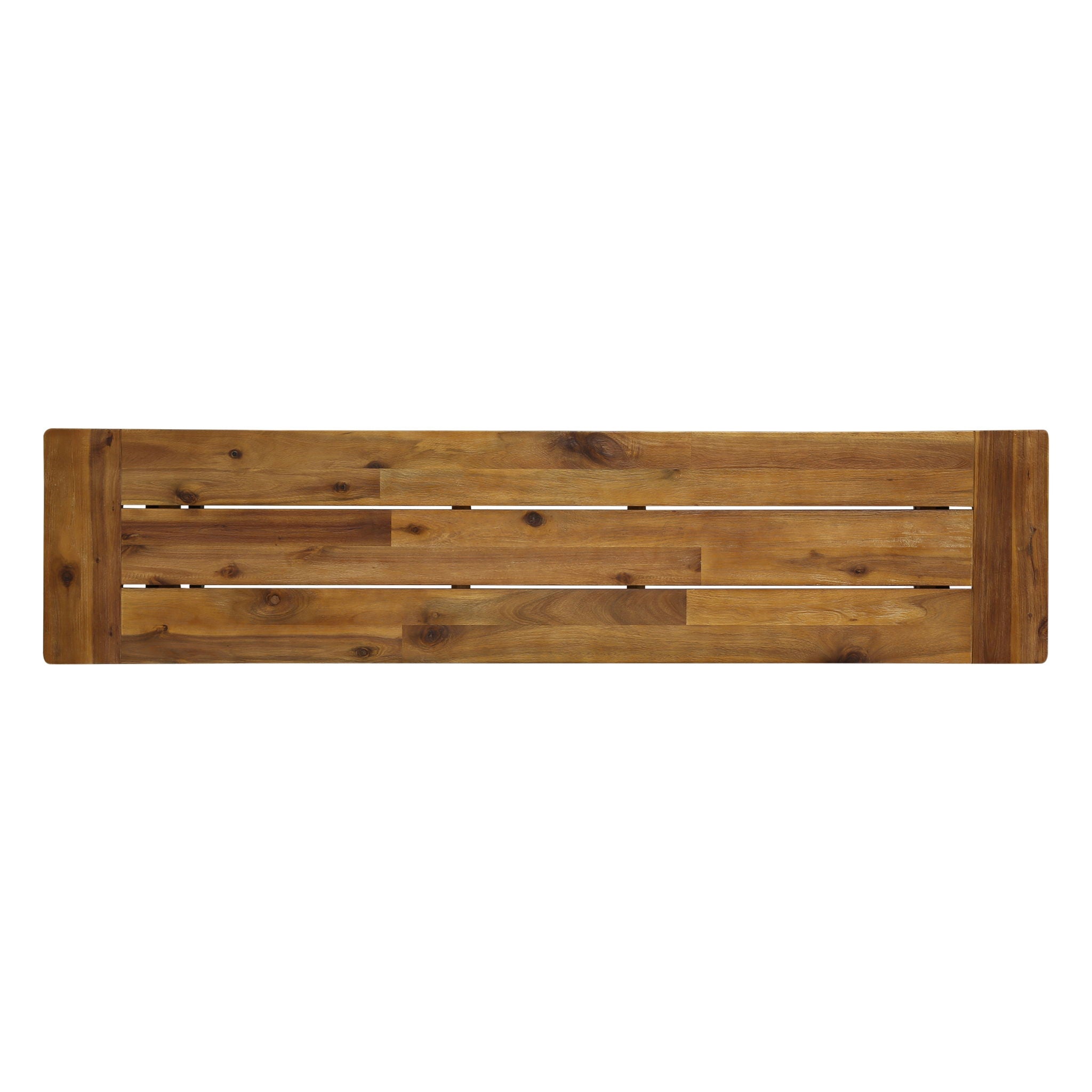 Cloud Outdoor Bench With Acacia Wood Frame And Slat Panel Design by HouseOfZazla