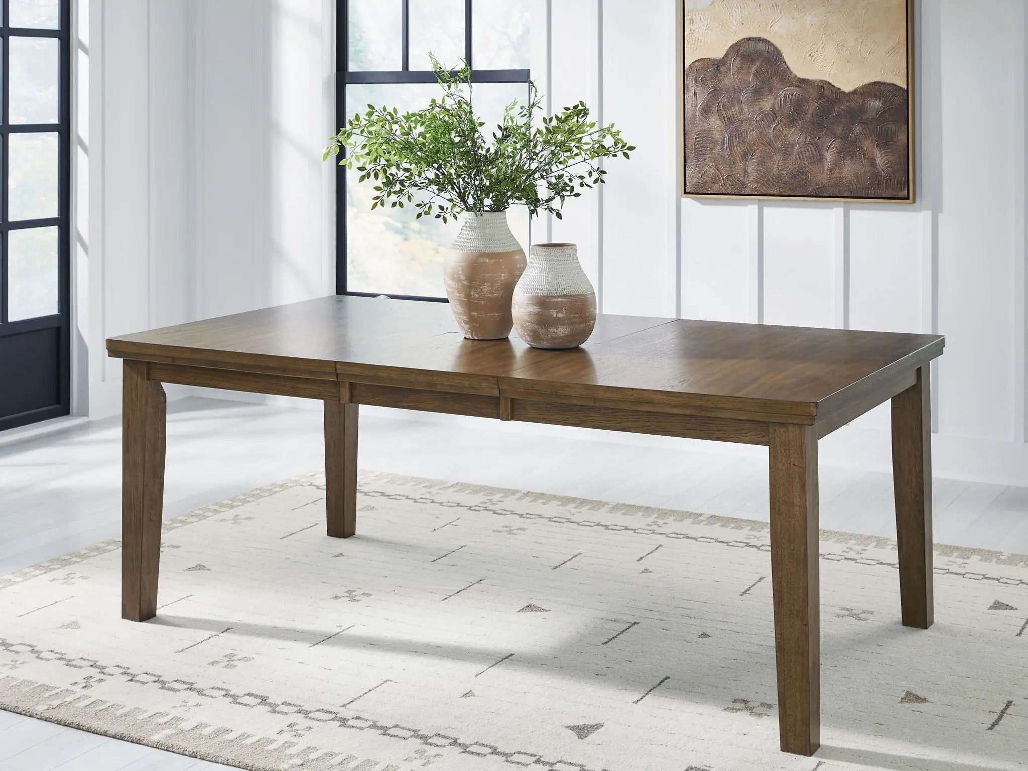 Urbinforte - Dining Room Butterfly Extension Table - Light Brown by Unique Piece Furniture