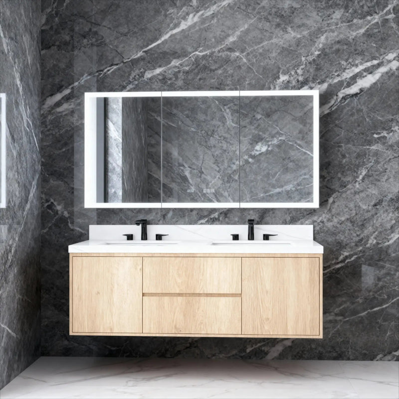 60 in. W x 30 in. H Rectangular Bathroom Mirror by HouseOfZazla