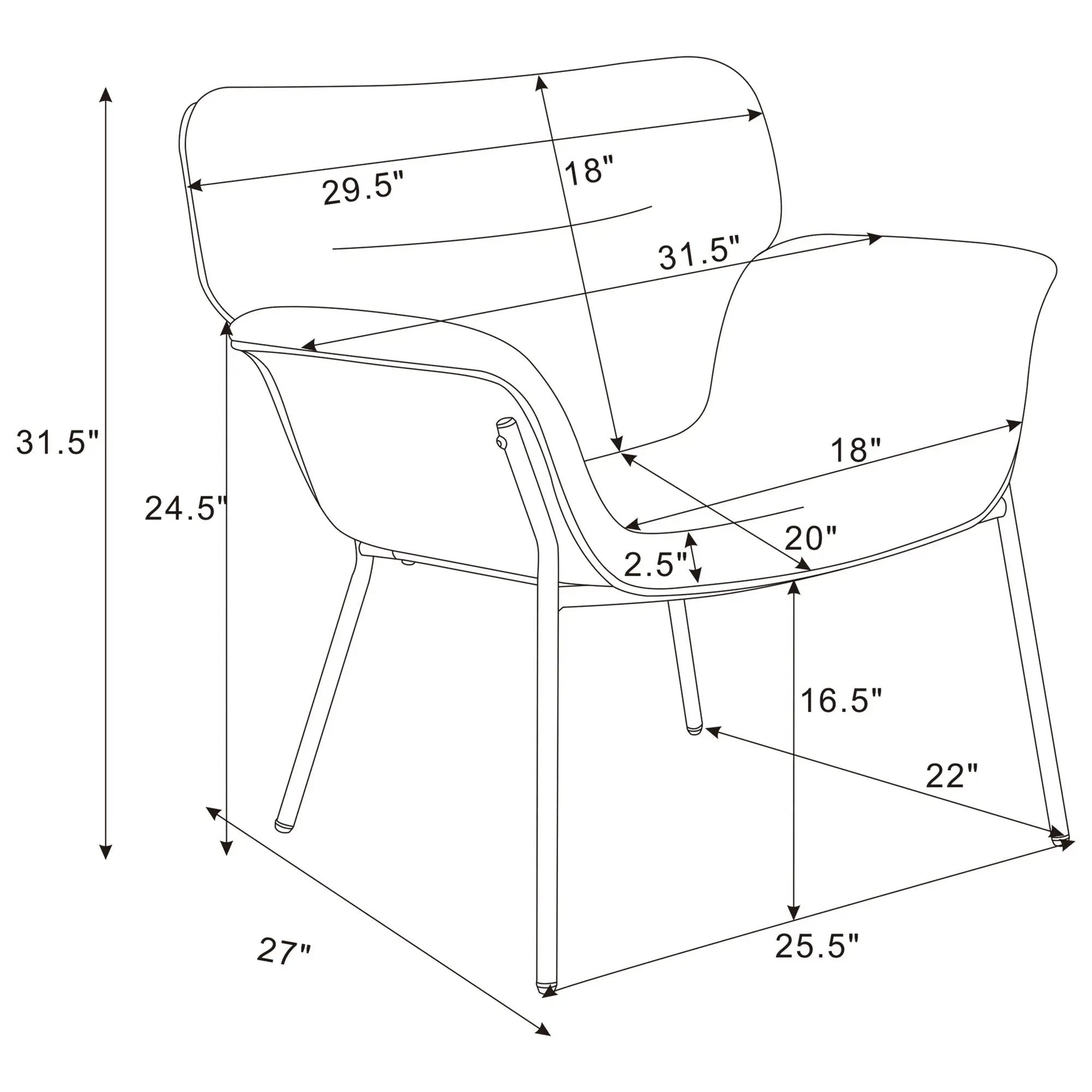 Davina - Arm Accent Chair by HouseOfZazla