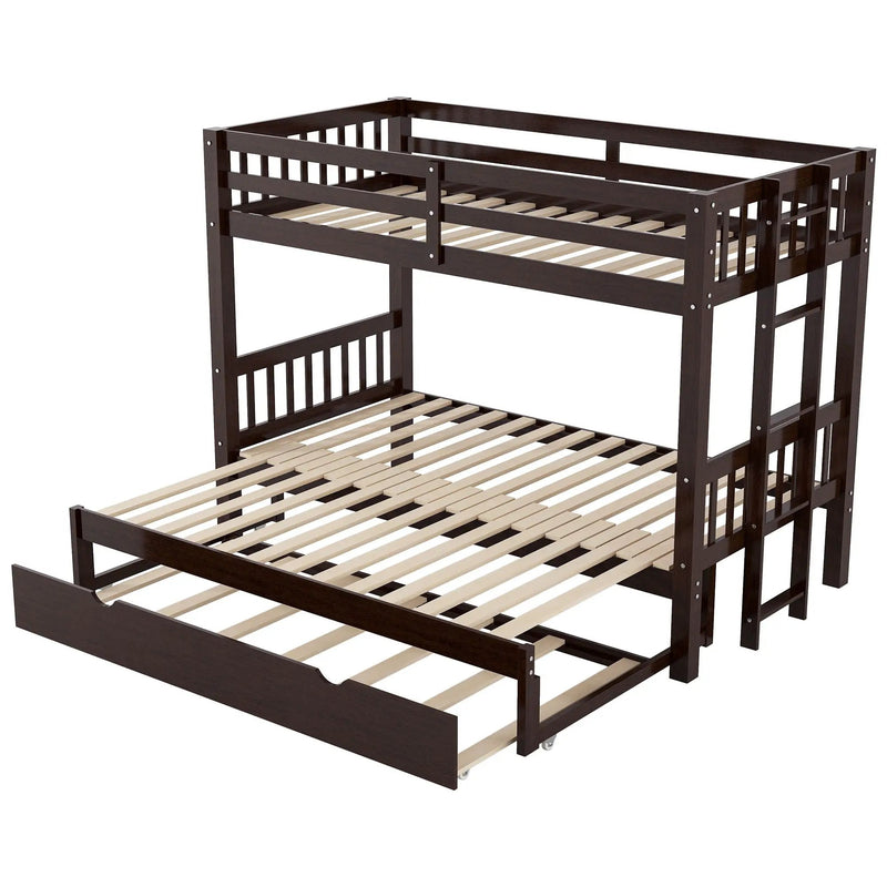 Smooth Mobility Bunk Bed With Trundle by Unique Piece Furniture