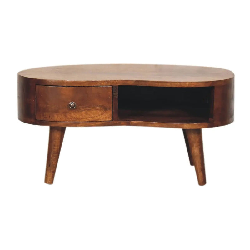 Wave Coffee Table With 1 Drawer by HouseOfZazla