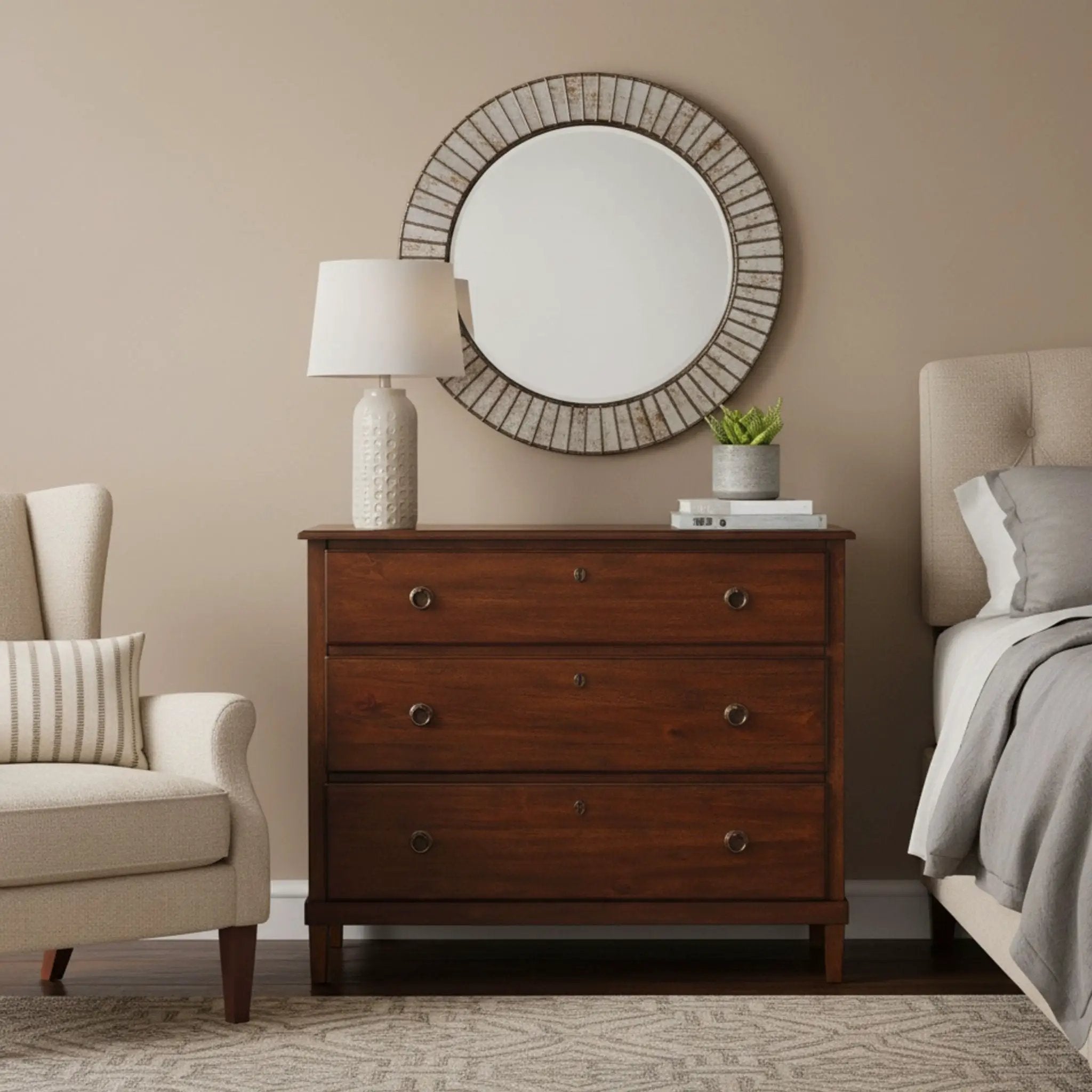 Chamberlin - 3 Drawer Dresser - Brown by HouseOfZazla