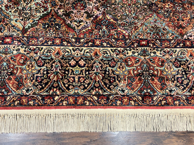 Karastan Multicolor Panel Kirman Rug #717, Wool Karastan Rug 12 x 16, Extra Large Karastan Area Rug, Original Karastan Collection 700 Series by Jewel Rugs