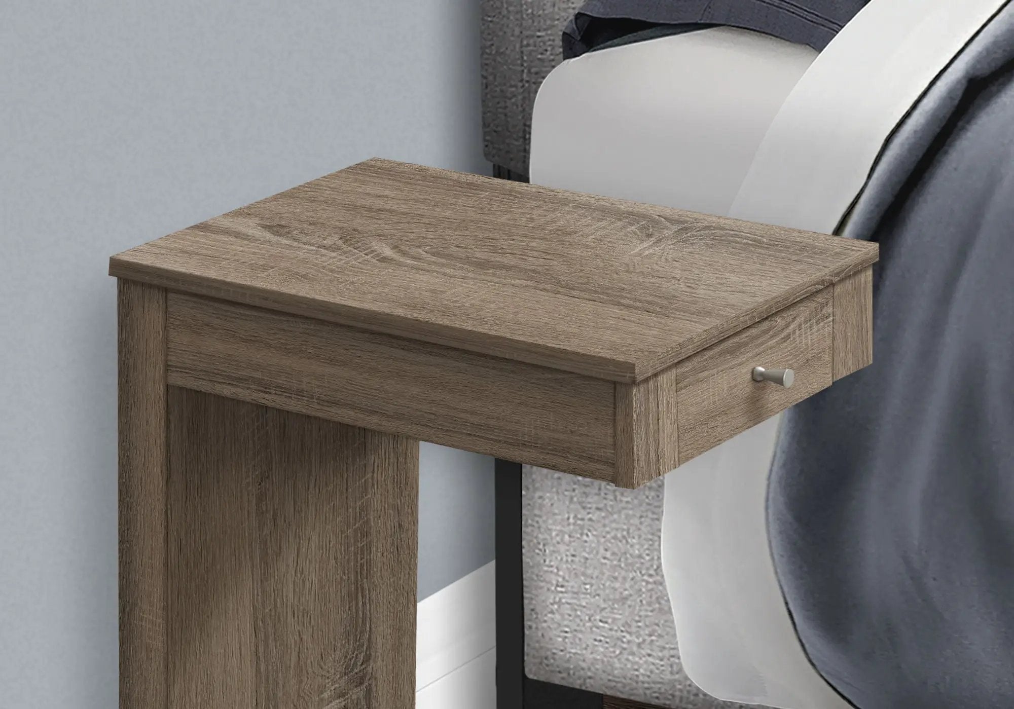 Accent Table, C - Shaped Contemporary & Modern - Taupe by Unique Piece Furniture
