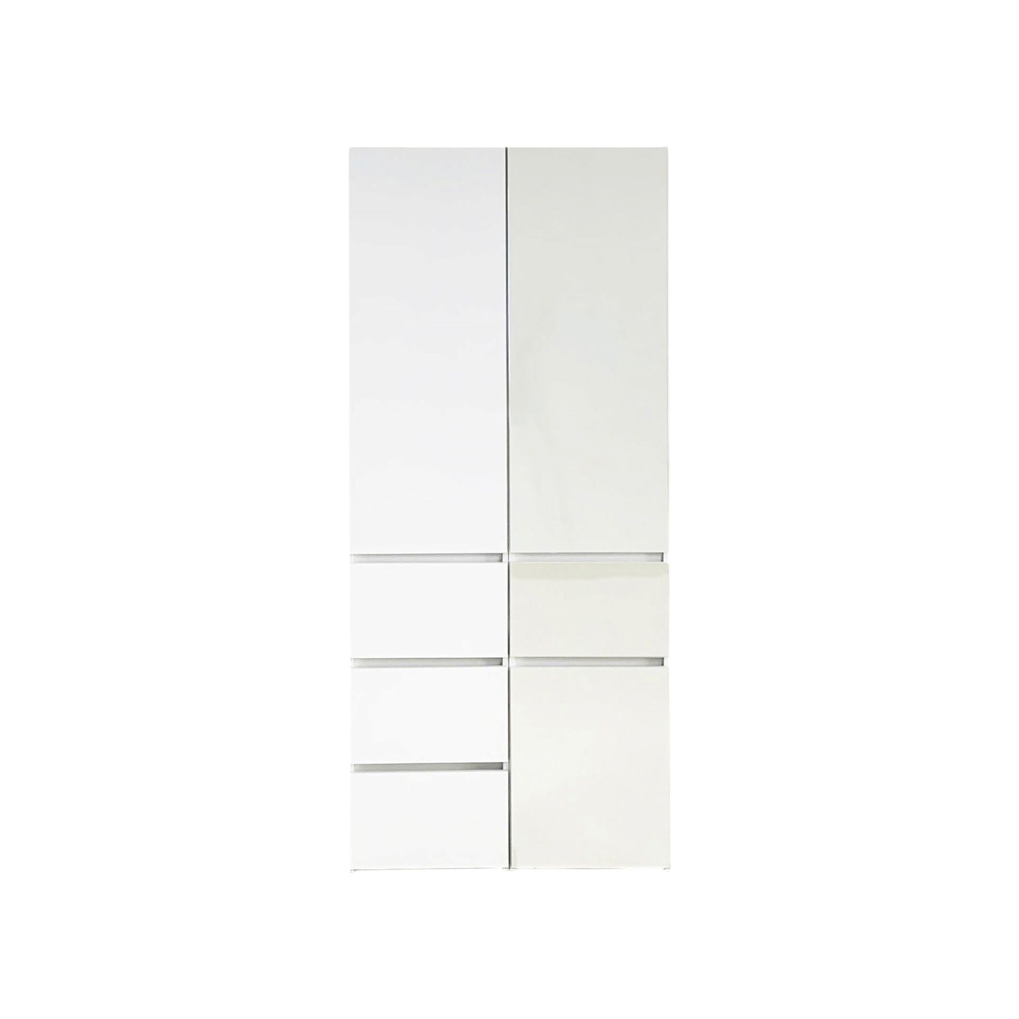 Elise - Modular Closet System With Mirror, Customizable Storage Solution - White by HouseOfZazla