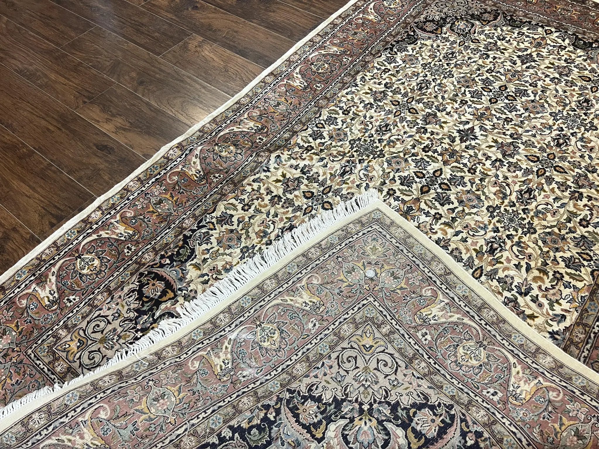 Pak Persian Rug 5x8, Handmade Wool Oriental Carpet, Vintage Rug, Floral Allover, Very Fine 320 KPSI by Jewel Rugs