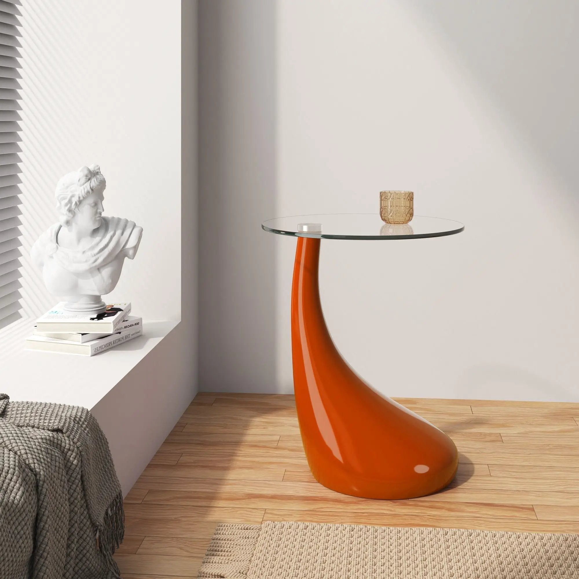 Lava - Accent Table With Curved Base by HouseOfZazla