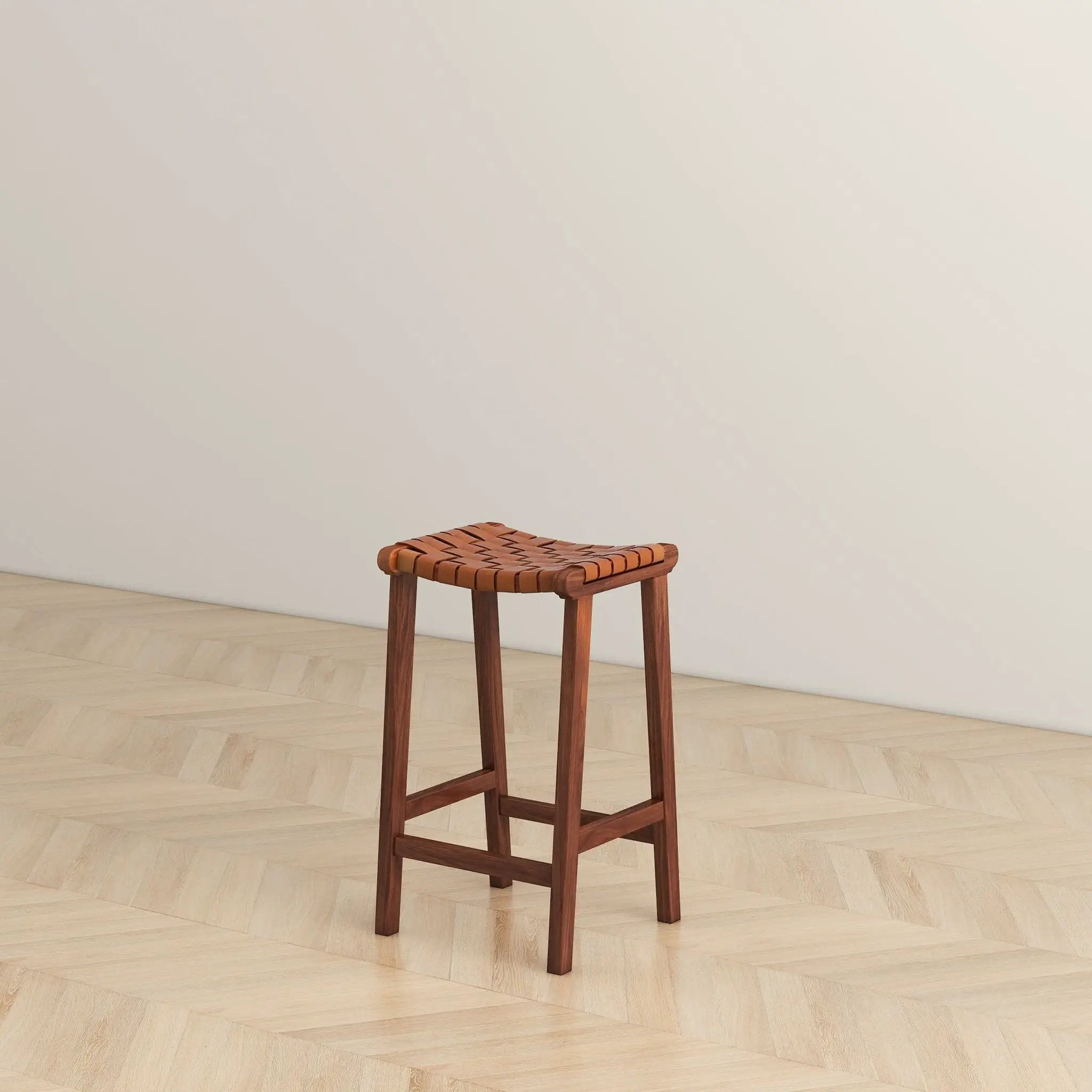 James - Mid-Century Modern Genuine Counter Stool by HouseOfZazla