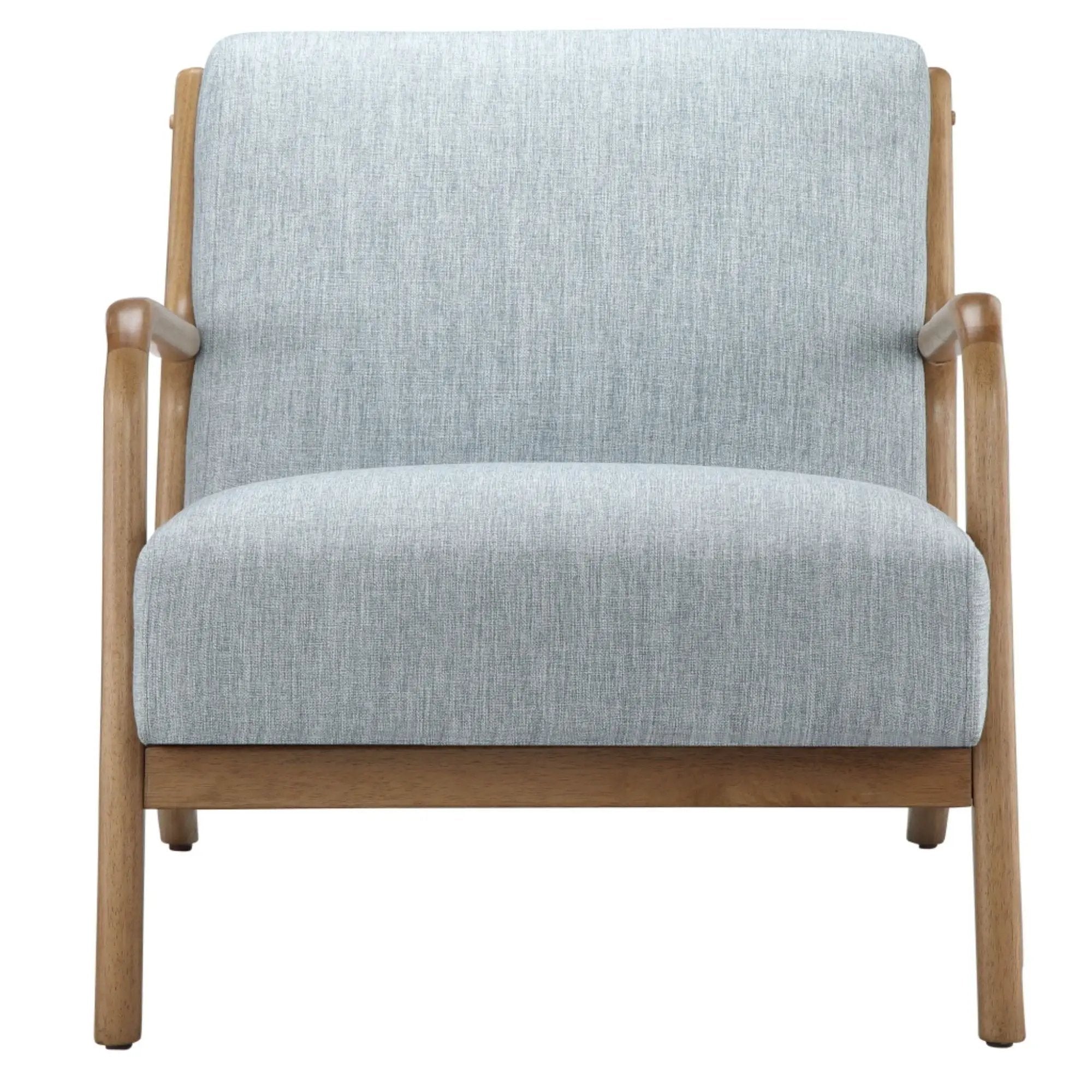 Mid-Century Style Lounge Chair With Upholstered Seat by Unique Piece Furniture