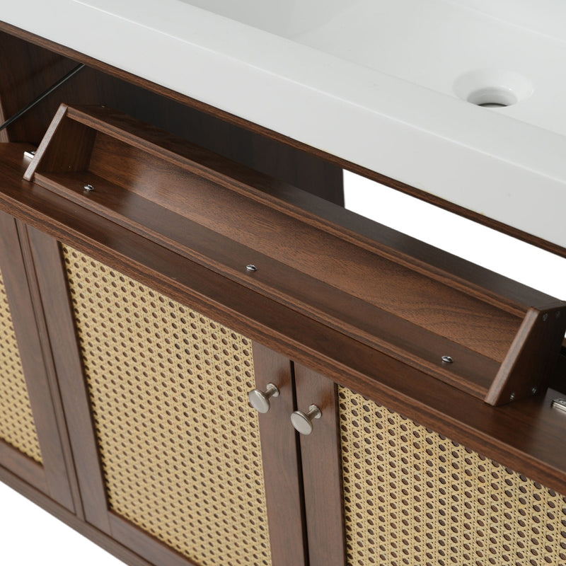 Bathroom Vanity With Double Sink, Large Storage Space by HouseOfZazla