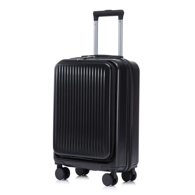 14' & 20' ABS Spinner Wheel Luggage Set with Cosmetic Case by HouseOfZazla