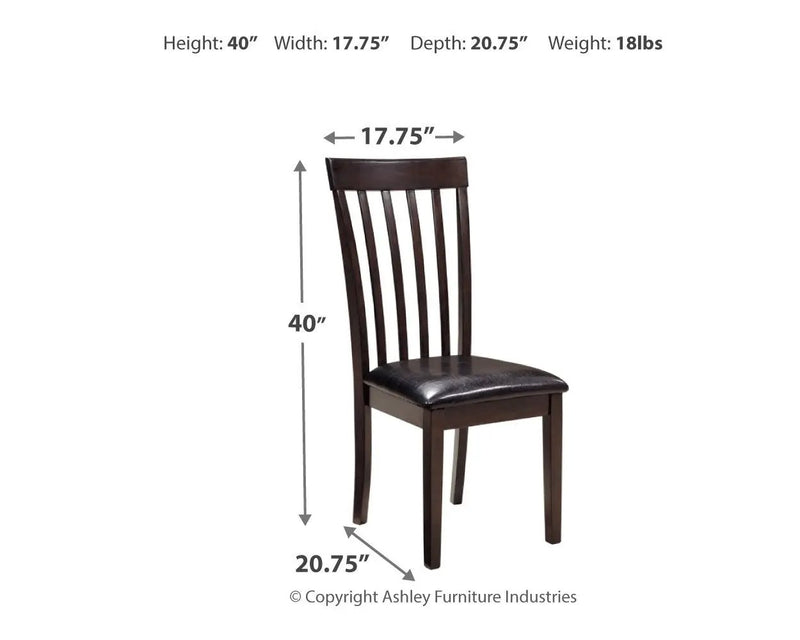 Hammis - Dining UPH Side Chair (Set of 2) - Dark Brown by Unique Piece Furniture