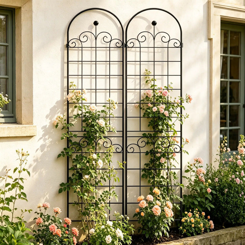 Metal Garden Trellis For Climbing Plants Outdoor Rustproof Plant Support Rose Trellis Netting Trellis by Unique Piece Furniture