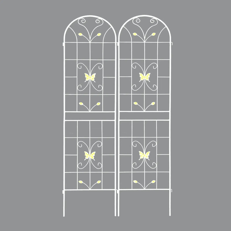 Garden Metal Trellis Rustproof Trellis For Climbing Plants Outdoor Flower Support by HouseOfZazla