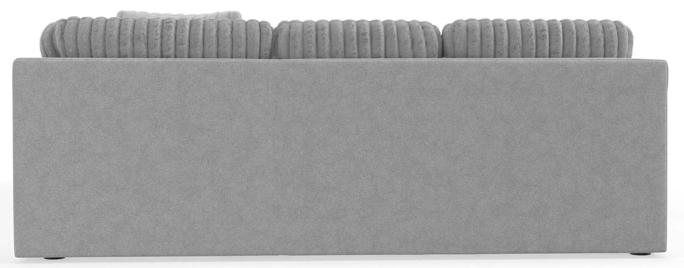 Logan - Upholstered Sectional With Comfort Coil Seating - 46" Cocktail Ottoman And Accent Pillows Included by Unique Piece Furniture