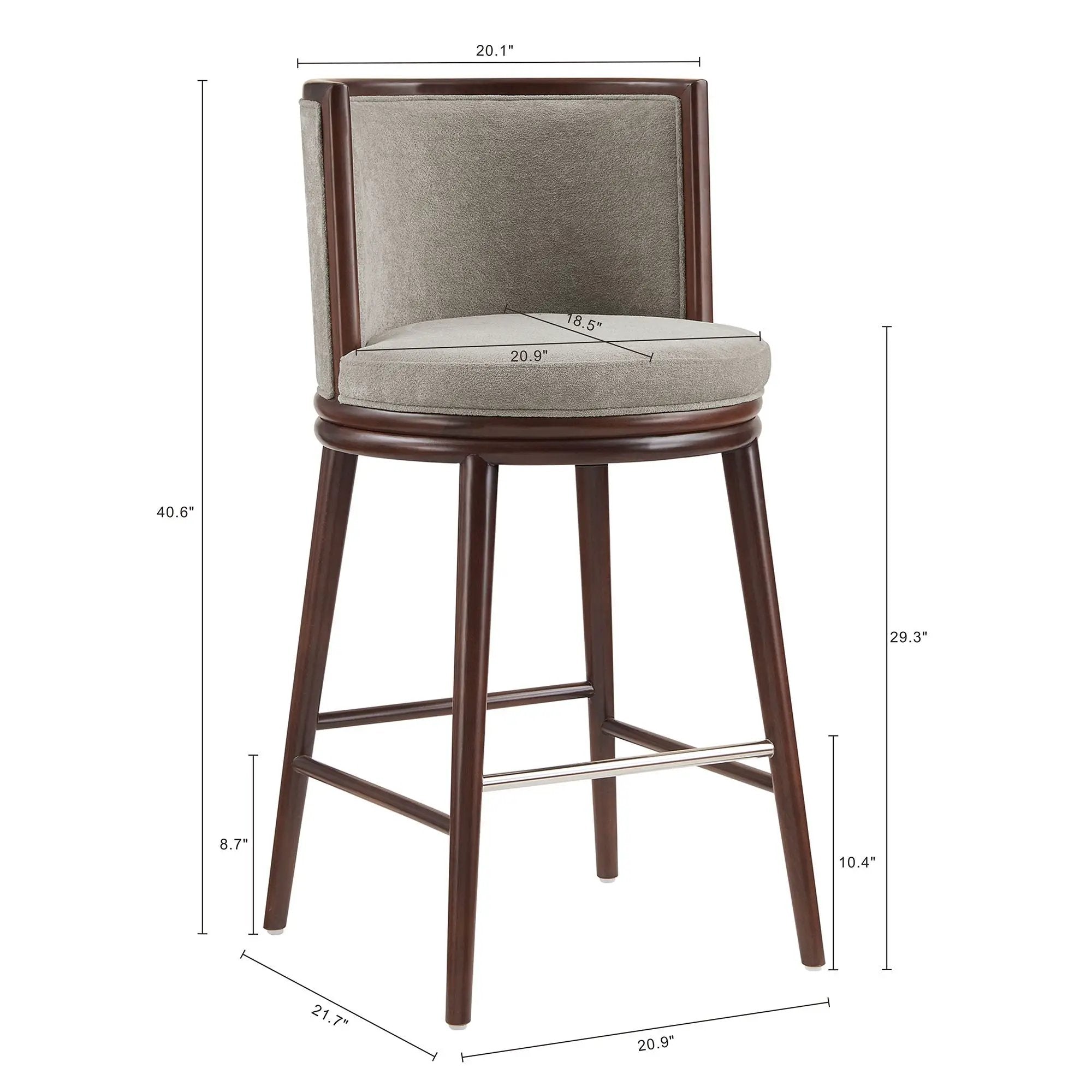 Evalyn Dove - Barstool - Griege by HouseOfZazla