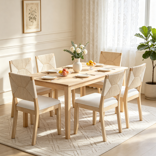 French Country Dining Chairs Set of 2
