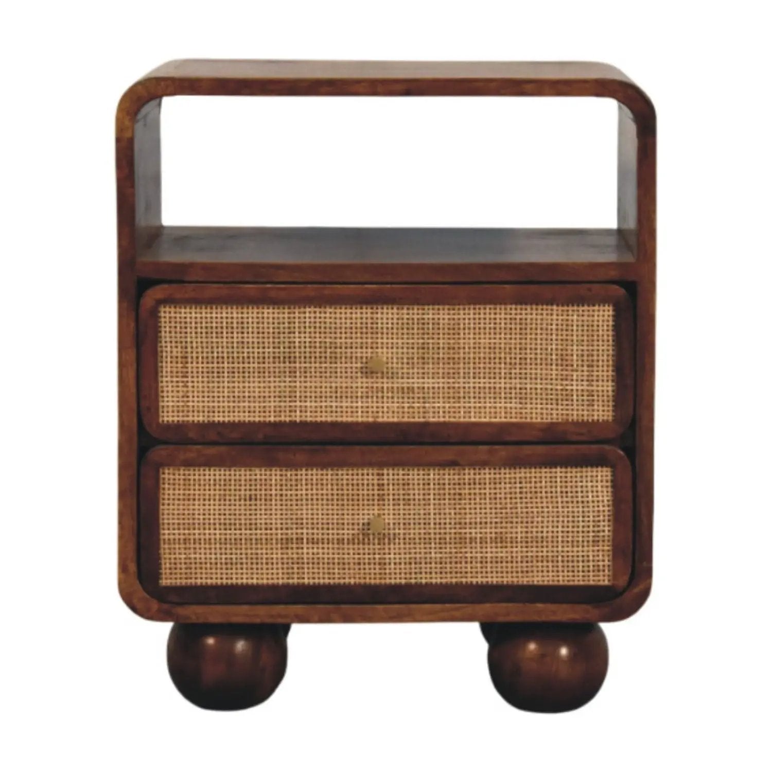 Larissa - 2 Drawer Nightstand - Brown by HouseOfZazla