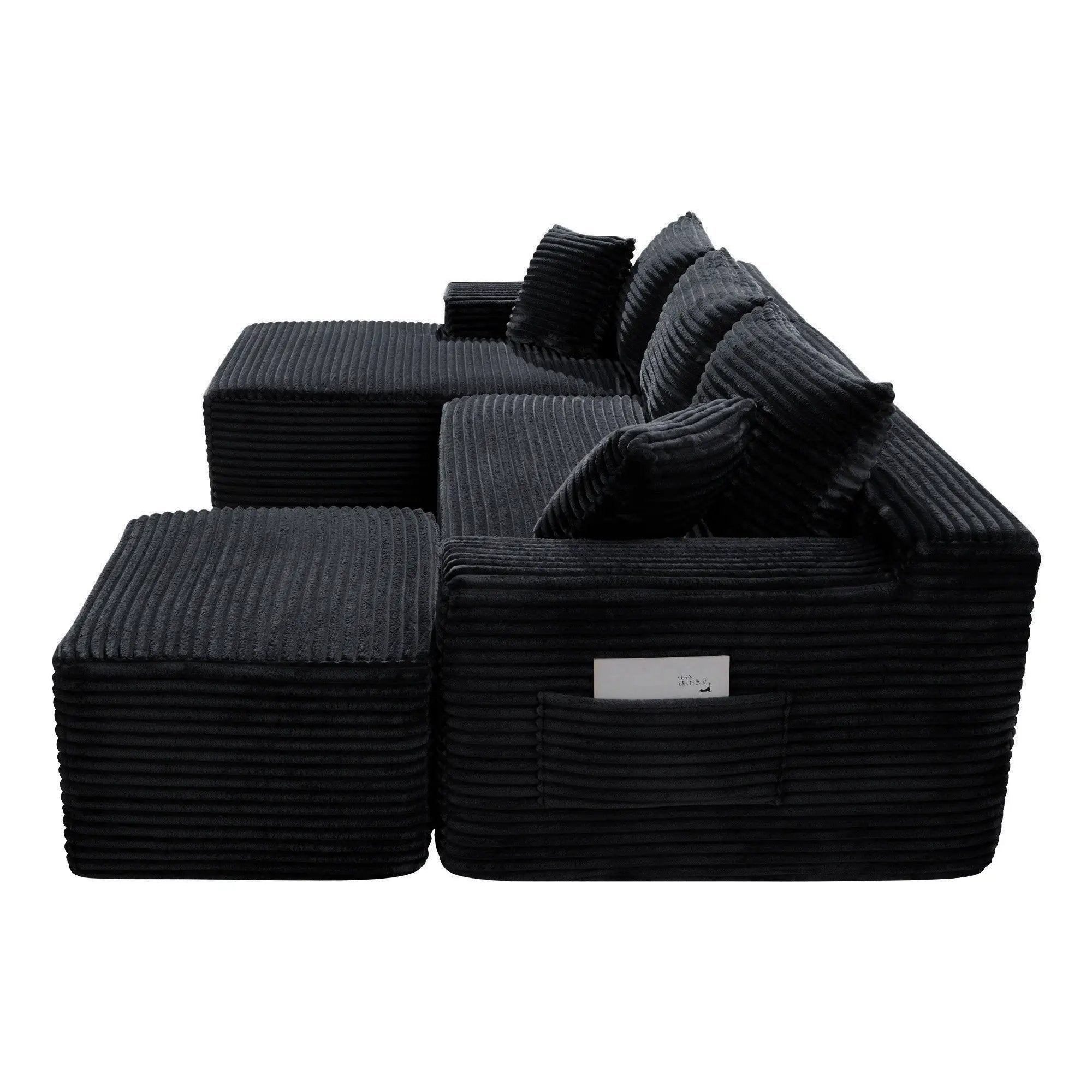 106.3" U-Shaped Cloud Sectional Sofa with Deep Seat by HouseOfZazla