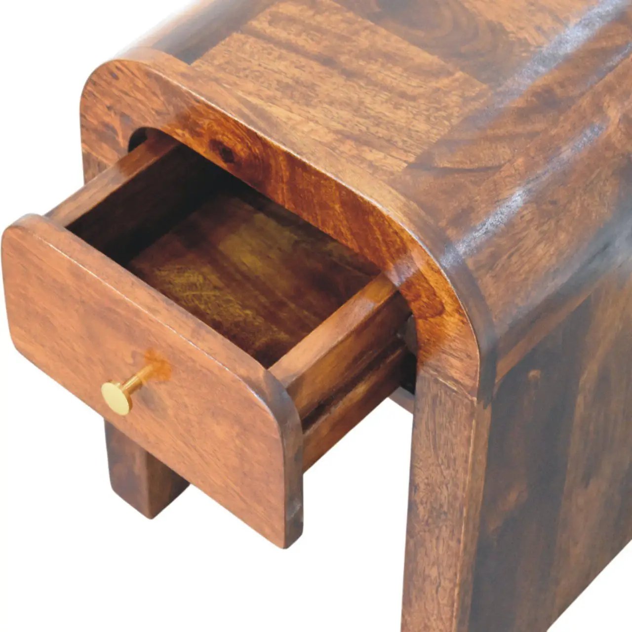 Mini Darcy - Nightstand With Curved Edges by Unique Piece Furniture