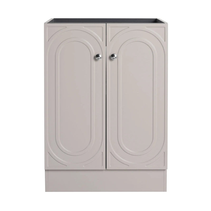 Modern Freestanding Bathroom Vanity With Soft Close Cabinet Doors by HouseOfZazla