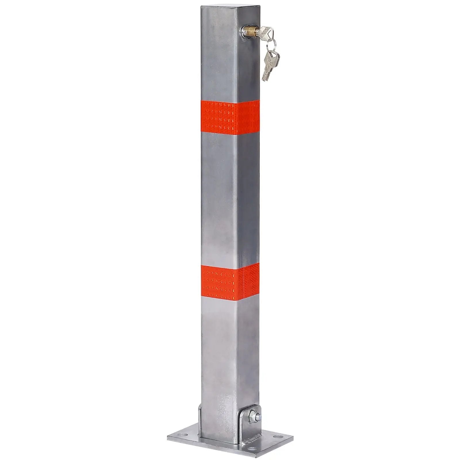 Square Parking Bollard Pole Barrier With Lock for Car Parking Protection and Home Garage by HouseOfZazla