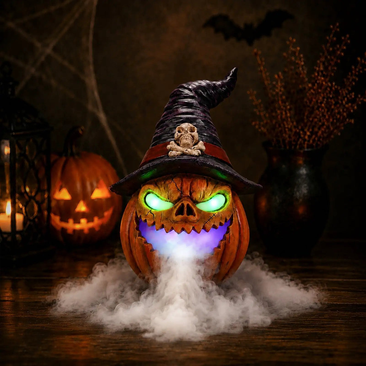 Halloween Jack-O'-Lantern Pumpkin Mist Sprayer Ornament by HouseOfZazla