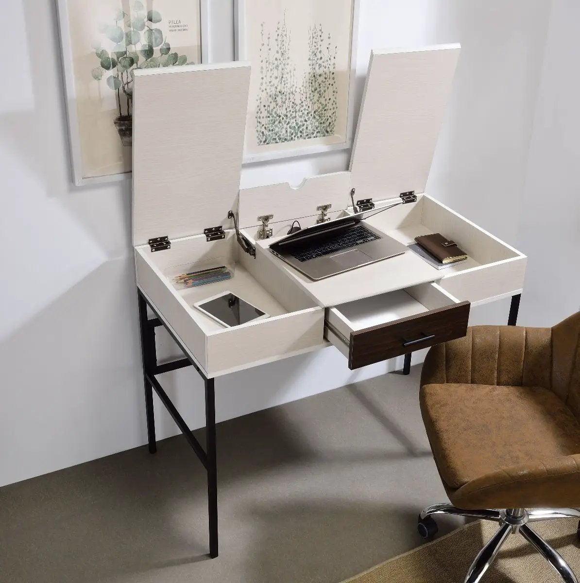Verster - Writing Desk With USB by Unique Piece Furniture