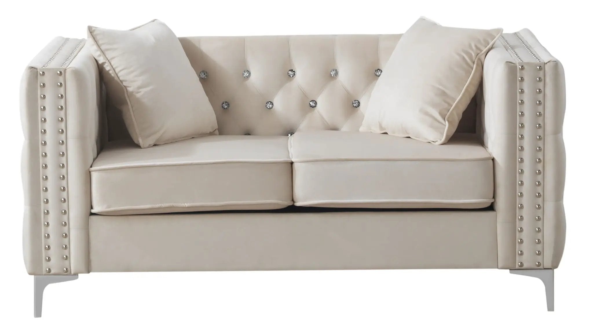 Elegant Track Arm Loveseat by Unique Piece Furniture