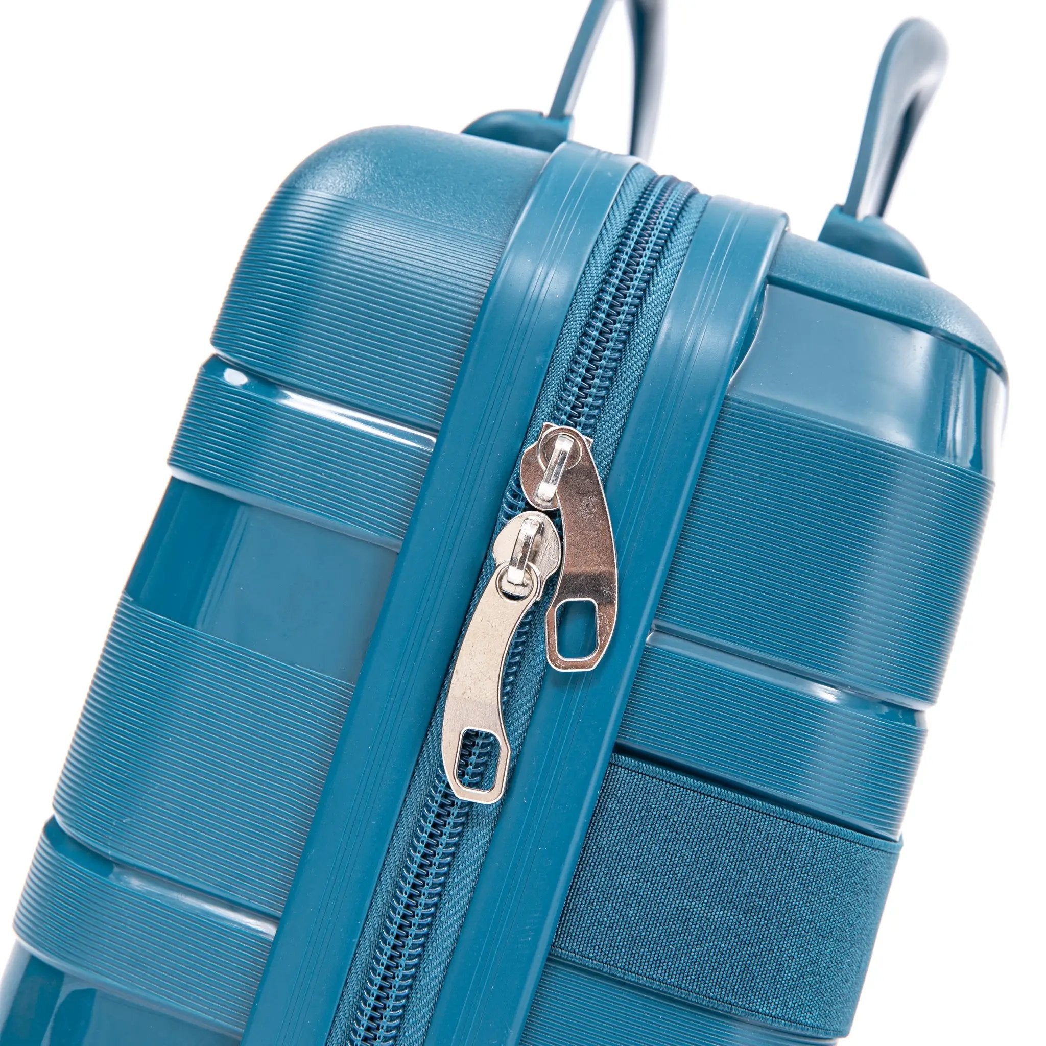 14"/20"/24"/28" 4-Piece PP Spinner Wheel Luggage Set with Cosmetic Case (Blue) by HouseOfZazla