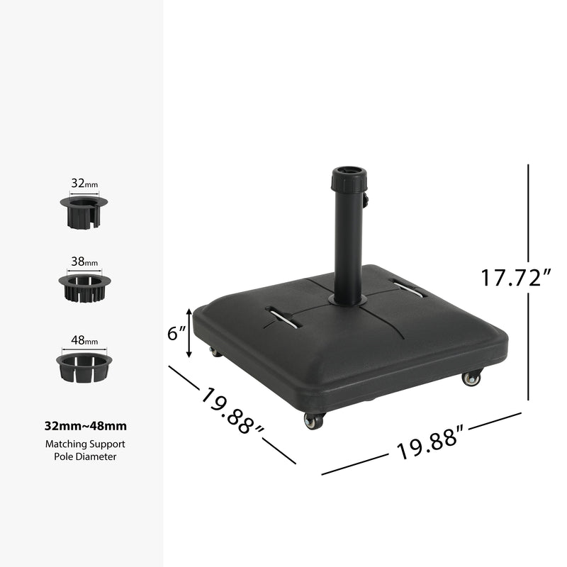 Halea Outdoor 90-Pound Square Umbrella Base by HouseOfZazla