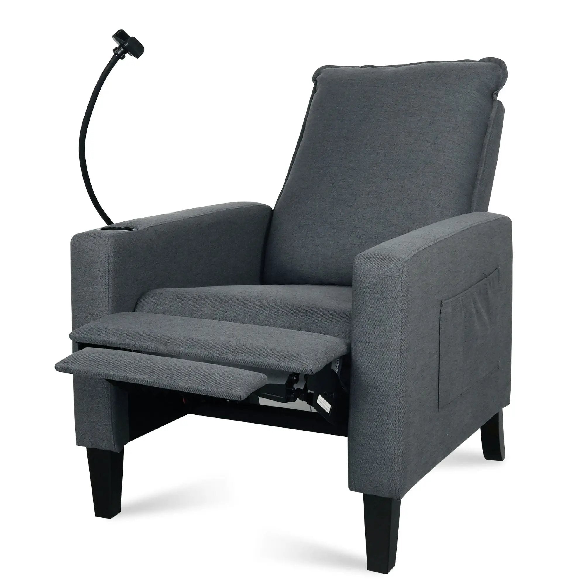 Recliner Chairs For Adults, Adjustable Recliner Sofa With Mobile Phone Holder & Cup Holder, Modern Reclining Chairs Fabric Push Back Recliner Chairs For Living Room, Bedroom by HouseOfZazla